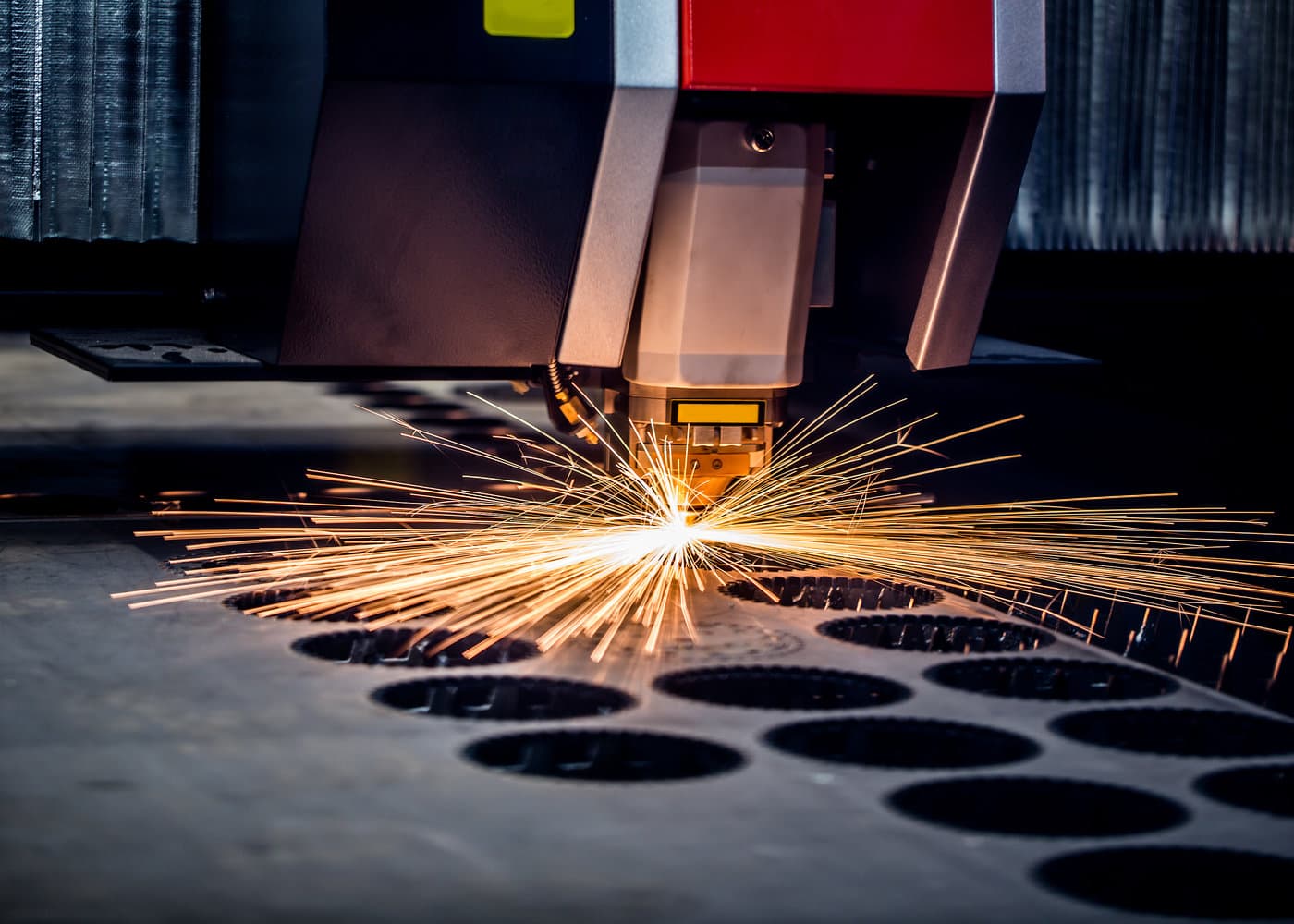 Laser diecutting steel at Impact Alliance